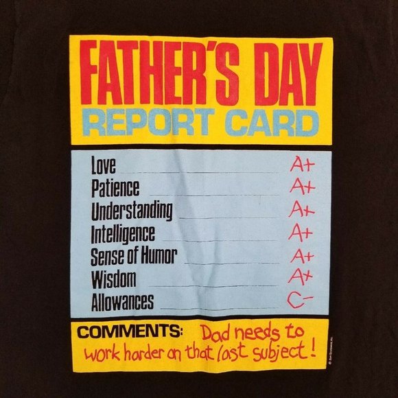 Vintage Dad Graphic T-Shirt 90s Single Stitched‎ - Picture 1 of 8